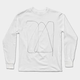 Abstract Line Art Long Sleeve T-Shirt